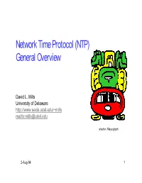 Network Time Protocol (NTP) General Overview