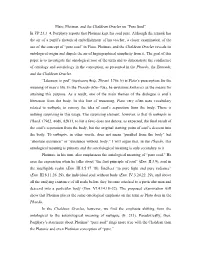 Plato, Plotinus, and the Chaldean Oracles on “Pure Soul” in VP 23.3–4, Porphyry Reports That Plotinus Kept His Soul Pure
