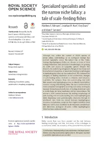 Specialized Specialists and the Narrow Niche Fallacy: a Tale of Scale