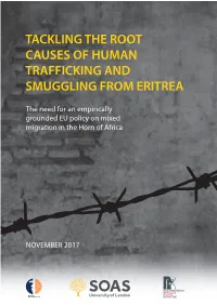 Tackling the Root Causes of Human Trafficking and Smuggling from Eritrea