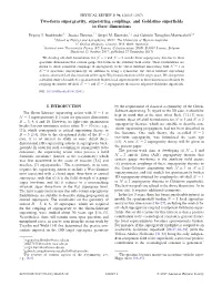 Two-Form Supergravity, Superstring Couplings, and Goldstino Superfields in Three Dimensions