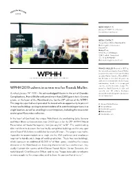 WPHH 2019 Ushers in a New Era for Franck Muller