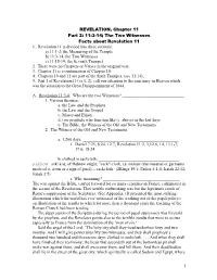 1 REVELATION, Chapter 11 Part 2