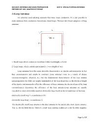 3.1Loop Antennas All Antennas Used Radiating Elements That Were Linear Conductors