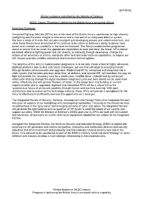 (AVF0016) Written Evidence: HCDC Inquiry Progress in Delivering The