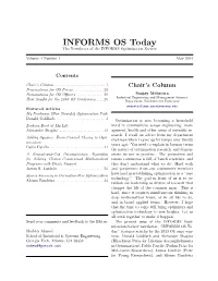 INFORMS OS Today 4(1)