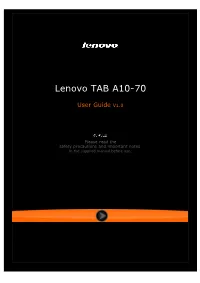 Lenovo TAB A10-70