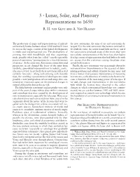 Lunar, Solar, and Planetary Representations to 1650 R