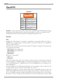 Opendns 1 Opendns