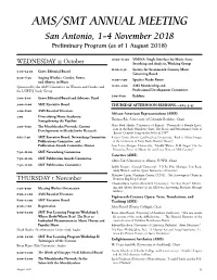 Program (As of 1 August 2018)