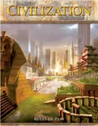 Rules for Sid Meier's Civilization: the Board Game