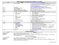 Terms Used on the Leave and Earnings Statement