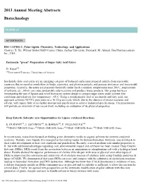 2013 Annual Meeting Abstracts Biotechnology