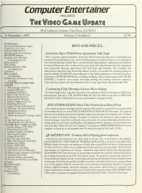 Computer Entertainer / Video Game Update