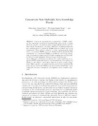Concurrent Non-Malleable Zero Knowledge Proofs
