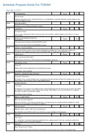 Program Guide Report