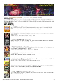 11/3/2019 Hawkwind on Television and Film File:///C:/Users/Stephen