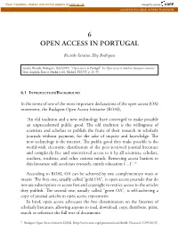 6 Open Access in Portugal