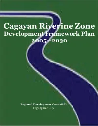 Cagayan Riverine Zone Development Framework Plan 2005—2030