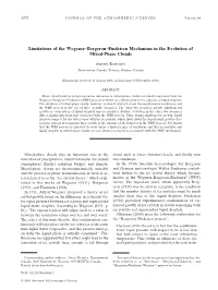 Limitations of the Wegener–Bergeron–Findeisen Mechanism in the Evolution of Mixed-Phase Clouds