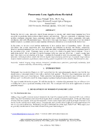 Optics – Panoramic Lens Applications Revisited