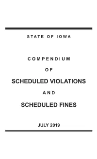 Scheduled Violations