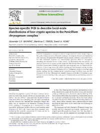 Species-Specific PCR to Describe Local-Scale Distributions of Four