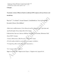 Taxonomic Revision of Blumeria Based on Multi-Gene DNA Sequences, Host Preferences and Morphology