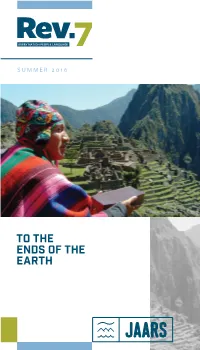 To the Ends of the Earth Volume 11 Issue 1 Contents Summer 2016 Introduction
