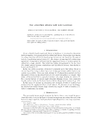 YET ANOTHER SINGLE LAW for LATTICES 1. Introduction Given A