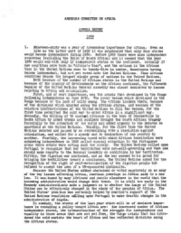 ANNUAL REPORT I. Nineteen-Sixty Was a Year of Tremendous