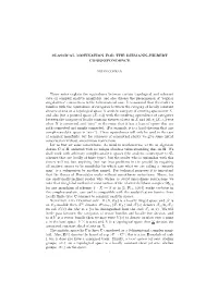 Classical Motivation for the Riemann–Hilbert Correspondence