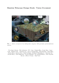 Einstein Telescope Design Study: Vision Document