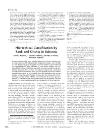 Hierarchical Classification by Rank and Kinship in Baboons
