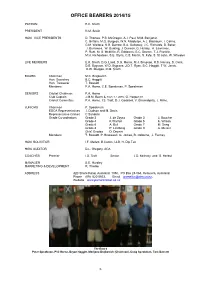 List of Office Bearers 2004