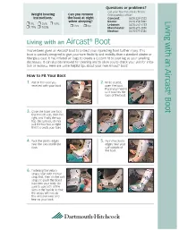 Living with an Aircast Boot