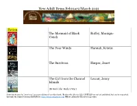 New Adult Items February/March 2021