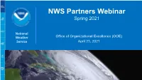 NWS Partners Webinar Spring 2021