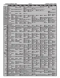 Sunday Morning Grid 5/25/14 Latimes.Com/Tv Times