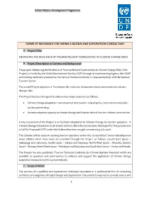 Terms of Reference for Hiring a Design and Supervision Consultant
