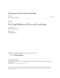 The Fragile Balance of Power and Leadership