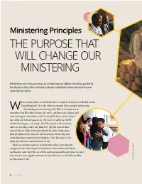 The Purpose That Will Change Our Ministering
