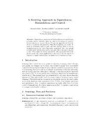 A Semiring Approach to Equivalences, Bisimulations and Control