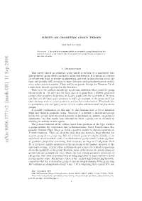 Arxiv:0806.3771V2 [Math.GR]