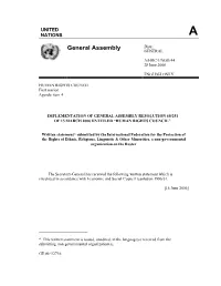 General Assembly Distr