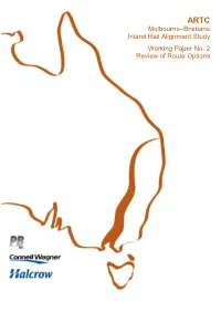 Melbourne–Brisbane Inland Rail Alignment Study Working Paper No