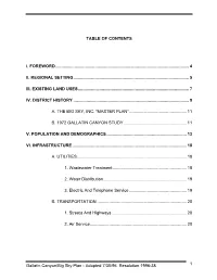 Table of Contents I. Foreword