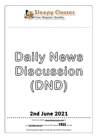 2Nd June 2021