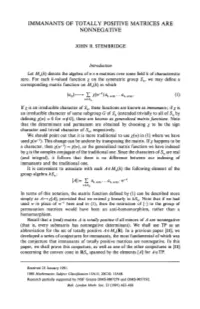Immanants of Totally Positive Matrices Are Nonnegative