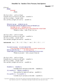 Stumblin' in - Smokie (Chris Norman, Suzi Quatro) Key of G 1 of 1 [Chorus] [Male] [Female] [Both]